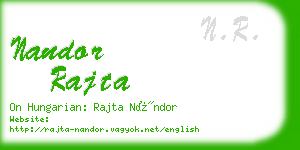 nandor rajta business card